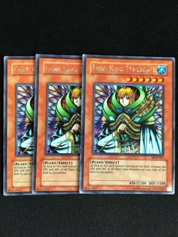 YUGIOH FAIRY KING TRUESDALE WC4-001 SECRET HP/CREASES X3 - Image 1