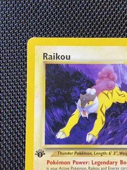 Raikou 22/64 1st edition Neo Revelation Rare WOTC Pokemon Card LP+ - Image 2