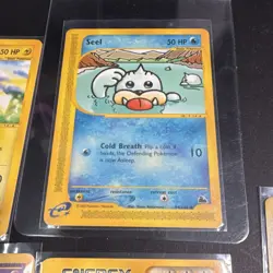 Pokemon TCG Lot - 5 Cards Pikachu, Seel, Haunter, Koffing, Boost Energy E-Reader - Image 2
