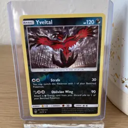 Pokemon Yveltal Shining Legends 54/73 Holo Rare Basic 120 HP Card TCG - Image 1