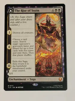 The Rise of Sozin -Double-Sided- Avatar The Last Airbender Regular TLA mtg NM/M - Image 1