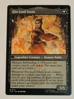 The Rise of Sozin -Double-Sided- Avatar The Last Airbender Regular TLA mtg NM/M - Image 2