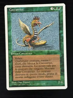 Magic MTG Italian Revised Cockatrice Artist Proof Near Mint - Only 50 Exist! - Image 1