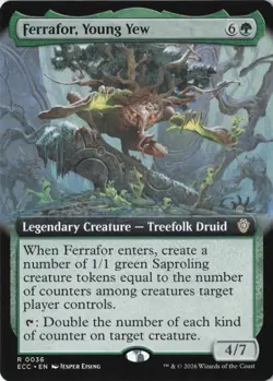 Ferrafor, Young Yew (Extended Art) Commander: Lorwyn Eclipsed Normal NM 36 - Image 1