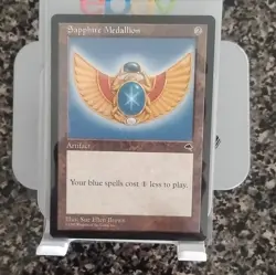 Magic: The Gathering Sapphire Medallion Artifact Tempest Blue Rare Regular Sue … - Image 1