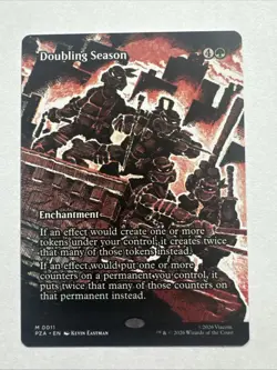 Doubling Season - Borderless Teenage Mutant Ninja Turtles - Magic The Gathering - Image 2