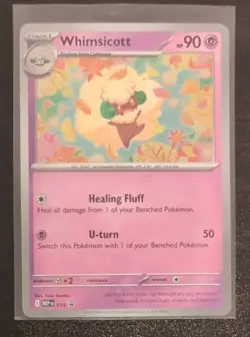 Whimsicott #19 Pokemon TCG Phantasmal Flames Black Star Promo Card - Image 1