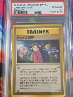 1999 Pocket Monster Japanese Gym 2 Sabrina's ESP Trainer PSA 10 - Image 2