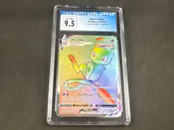 MEW VMAX 268/264 POKEMON FUSION STRIKE HOLO RARE RAINBOW CGC 9.5 - Image 1
