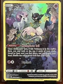 Pokemon Mew Ultra Rare GG10/GG70 Crown Zenith Galarian Gallery Holo - Image 1