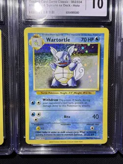 Pokemon Classic Collections- Venusaur #3, Wartortle #2 & Squirtle #1- All CGC 10 - Image 3