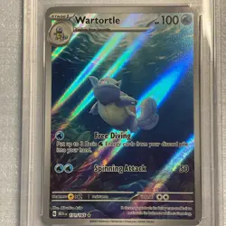 PSA 8 Wartortle Illustration Rare 171/165 SV Pokemon 151 2023 English - Image 2