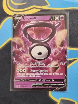 Unown V SWSH300: Pokemon TCG Sword & Shield Black Star Promo [NEAR MINT] - Image 1
