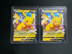 (2) Pokemon TCG Pikachu V SWSH Black Star Promos SWSH061 Holo Promo - Image 1