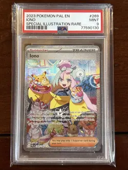 Pokemon Paldea Evolved Iono 269/193 Special Illustration Rare PSA 9 - Image 1