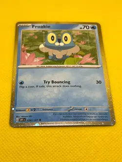 Pokemon TCG Froakie(SWIRL) 056/197 Shrouded Fable Cosmos Holo Promo - Image 3