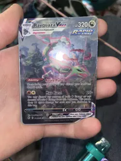 Pokemon Rayquaza VMAX Alternate Art Secret Rare Holo 218/203 Evolving Skies - Image 1