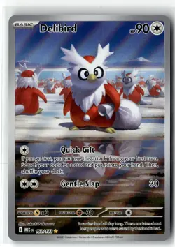 Delibird ⭐ 152/132 Holo Illustration Rare Mega Evolution 2025 Pokemon NM - Image 1