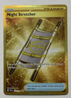 Pokemon Surging Sparks Night Stretcher 251/191 Gold Hyper Rare NM - Image 1