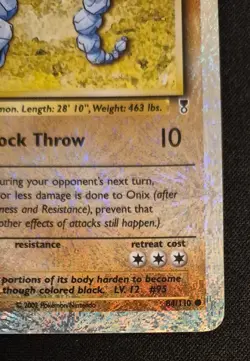 Pokemon Onix 84/110 Legendary Collection Reverse Holo Fireworks NM-/LP+ - Image 5