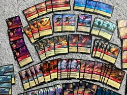 Disney Lorcana Mulan Theme Lot 10 rares 3 super rares 108 cards - Image 2