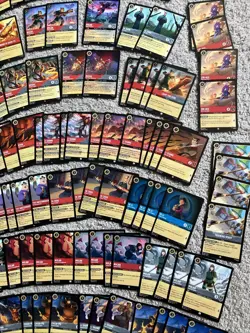 Disney Lorcana Mulan Theme Lot 10 rares 3 super rares 108 cards - Image 4