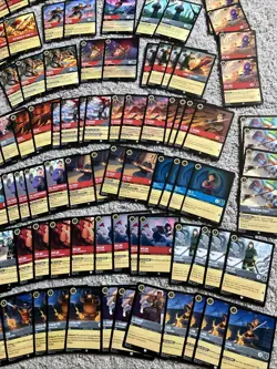 Disney Lorcana Mulan Theme Lot 10 rares 3 super rares 108 cards - Image 5