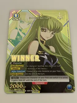 Union Arena TCG C.C. Alternate Art Winner Foil Card UEPR/CGH-2-004 English - Image 1