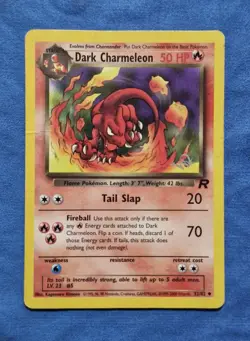 MP Dark Charmeleon Silver W Stamp Error Kraft (Gold) Promo CREASED Pokemon Card - Image 1