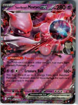 Team Rocket's Mewtwo ex - 081/182 SV10: Destined Rivals - Pokemon Card - NM - Image 1