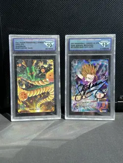 Bandai Super Dragon Ball Heroes Graded Card Lot 9 SEC, Auto Gohan - Image 1