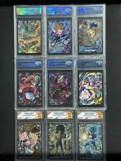 Bandai Super Dragon Ball Heroes Graded Card Lot 9 SEC, Auto Gohan - Image 3