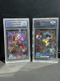 Bandai Super Dragon Ball Heroes Graded Card Lot 9 SEC, Auto Gohan - Image 5