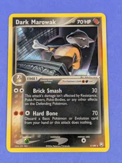 Dark Marowak - 7/109 - Rare Theme Deck Exclusive - Pokemon Card - MP - Image 1