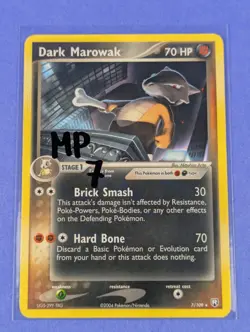 Dark Marowak - 7/109 - Rare Theme Deck Exclusive - Pokemon Card - MP - Image 3