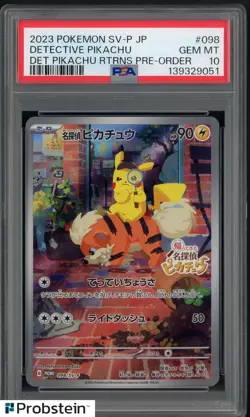 Detective Pikachu 098/SVP Promotional Cards PSA 10 GEM MINT - Image 1