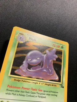 Muk 13/62 LP -Vintage Rare Holo Pokemon Card- Fossil Set (8) - Image 5