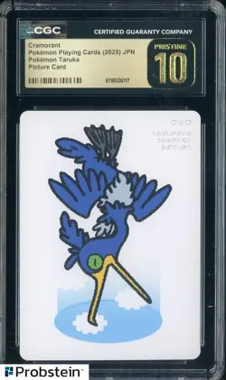 2025 Pokemon Japanese Taruka Playing Cards Picture Card Cramorant CGC 10 #2 - Image 1