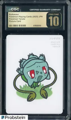 2025 Pokemon Japanese Taruka Playing Cards Picture Card Bulbasaur CGC 10 - Image 1