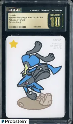 2025 Pokemon Japanese Taruka Playing Cards Picture Card Lucario CGC 10 #2 - Image 1