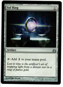 1x MTG Sol Ring [NM-], Commander 2011 *Actual Picture* - Image 1