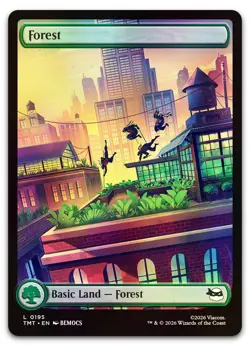 Forest (0195) #195 (Foil) (NM) TMT Magic MTG - Image 1