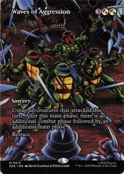 Waves of Aggression Borderless - Teenage Mutant Ninja Turtles - 13 NM - Image 1