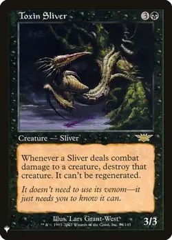 Toxin Sliver - Retro Frame The List LP MTG - Image 1