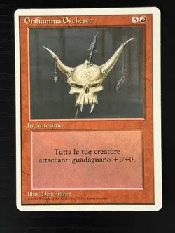 Magic MTG Italian Revised Orcish Oriflamme Artist Proof Near Mint Only 50 Exist! - Image 1