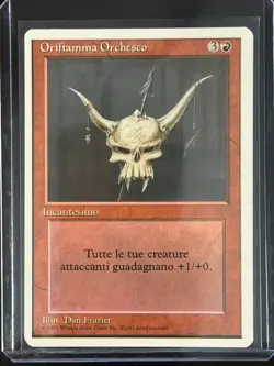 Magic MTG Italian Revised Orcish Oriflamme Artist Proof Near Mint Only 50 Exist! - Image 3