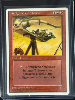 Magic MTG Italian Revised Orcish Artillery Artist Proof Near Mint Only 50 Exist! - Image 3