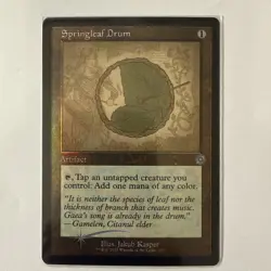 Springleaf Drum (Schematic) #118 (Foil) (NM) Brothers' War BRR Magic MTG - Image 1