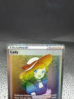 Pokemon TCG Lady 208/196 Lost Origin Rainbow Secret Rare Card - Image 3