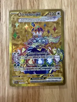 Terapagos ex 173/142 Sv07: Stellar Crown Holo Hyper Rare Pokemon TCG - Image 1